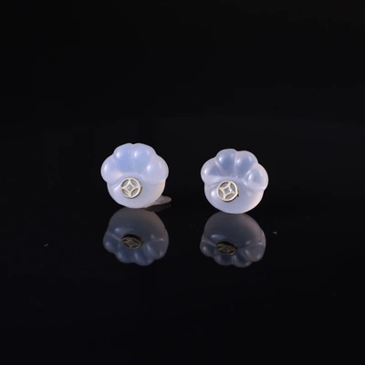 Natural White Agate Cat Claw Comb Scallop Bear Pendant DIY Jewelry Accessories Bracelet Spacer Beads Accessories Charm (Zərgərlik ara hissələri) - inlaid-cat-claw-13x13mm