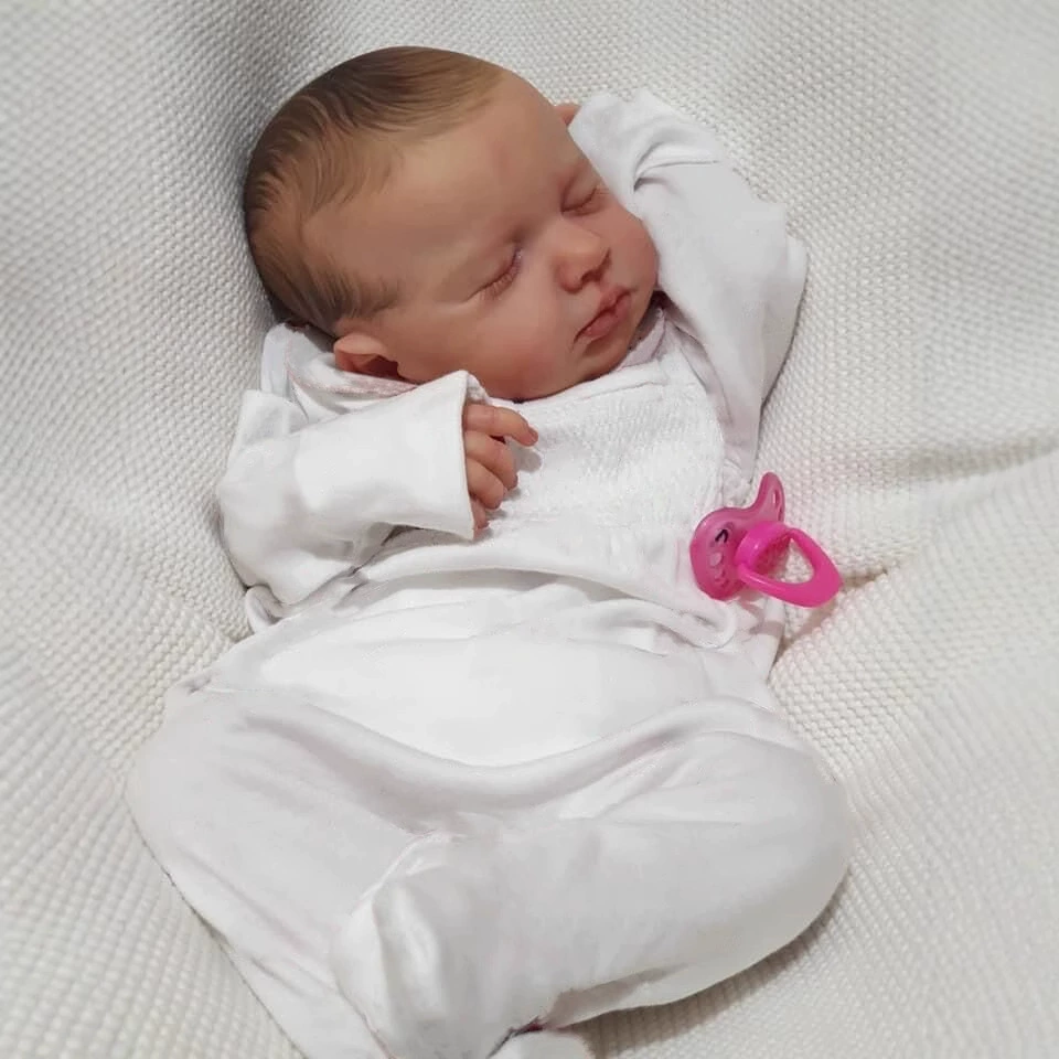 Полностью клеевая модель 19ICH Reborn Doll Loulou имитационная кукла-младенец переселение кросс-бордерные источники электронной торговли