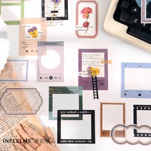Infeel.mePET貼紙包 時間邊界系列 手帳DIY素材裝飾貼畫15張入4款