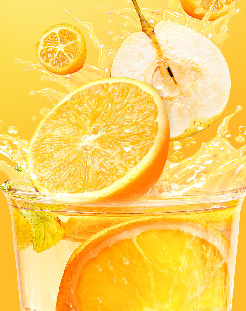 Kumquat Snow Pear Orange Tea Freeze Dried Fruit Tea Bags Sugar Free Cold Brew 100g quality and texture