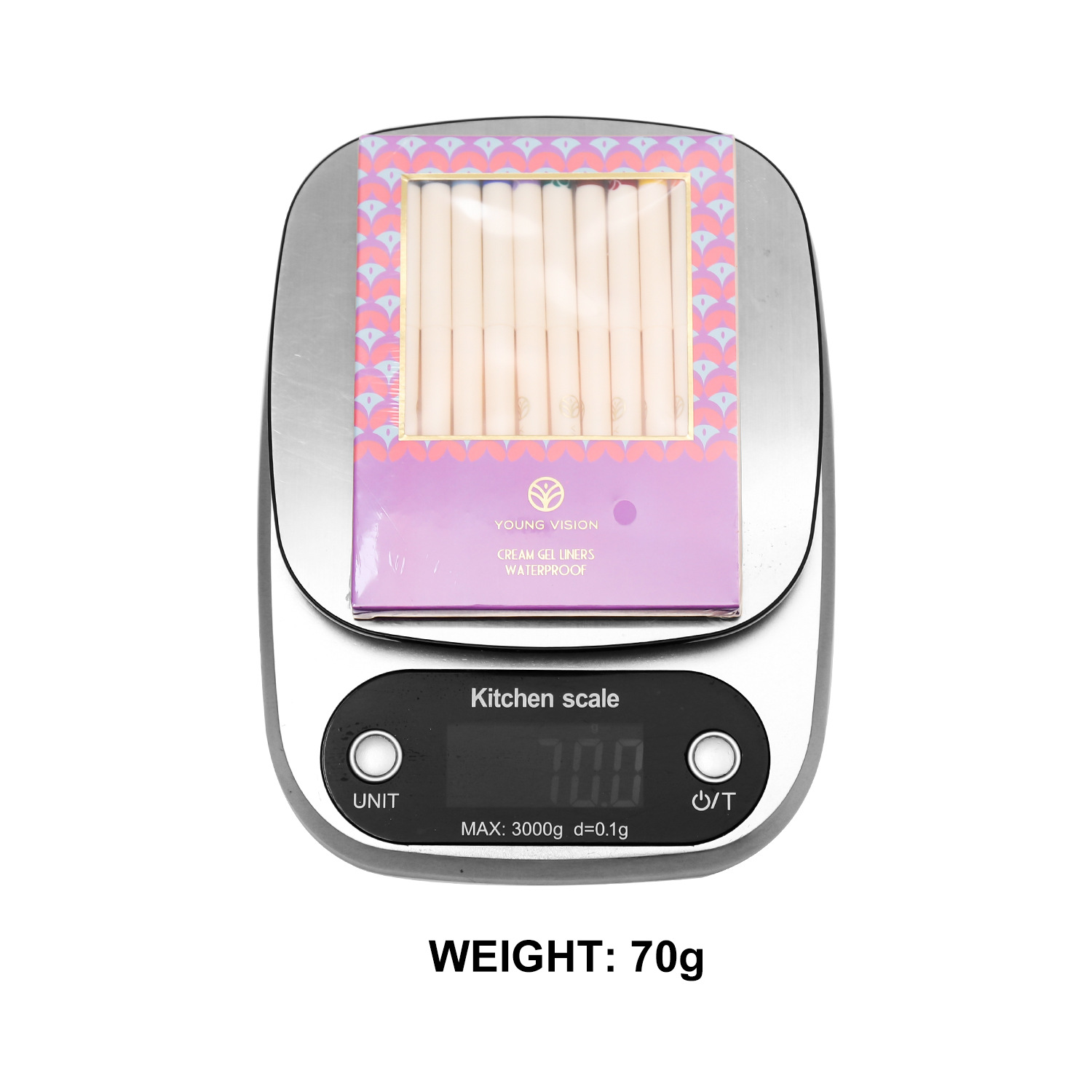YOUNG VISION 12-piece box eyeliner gel pen is not easy to smudge eyeliner gel pen, colored eyeliner gel pen details Picture