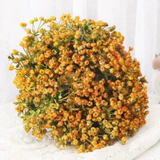 仿真绿植手捧把束情人花满天星家居室内外园艺摆件装饰假植物