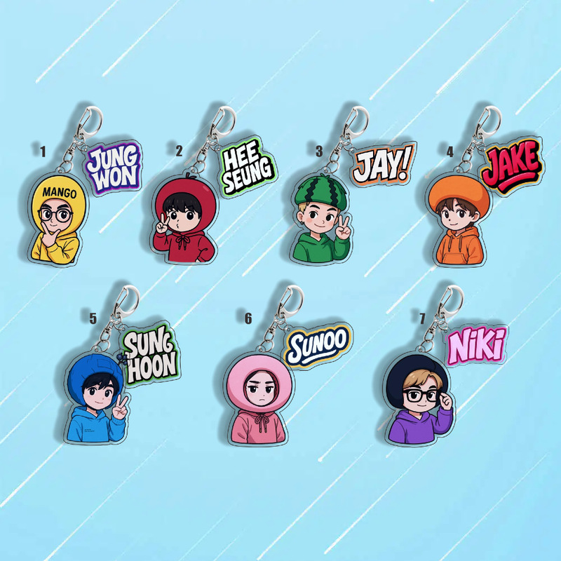 Enhype Liang Zhenyuan, Park Sung-Hoon, Park Joo-Ho, Nishimura Riki, Shen Zailun Pendant, Hanging Ornament, Bag Keychain 1724