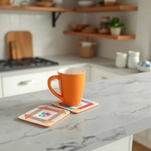 广州厂家5元内热卖产品 软木杯垫 方形MDF中纤板餐具垫