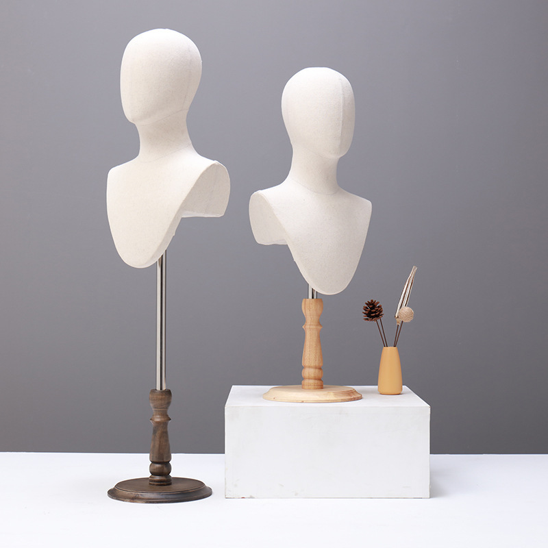 Head model female wig display rack jewelry store hat scarf shirt window display cos wig head model props Head model female wig display rack jewelry store hat scarf shirt window display cos wig head model props