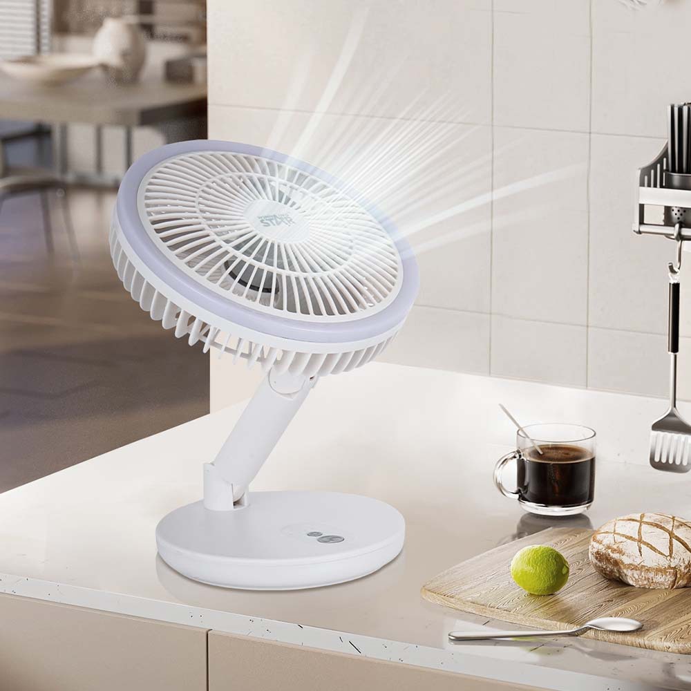 Winning star transfronterizo de 8 pulgadas Sanye Type-C/USB pequeño y fácil de transportar ventilador eléctrico de escritorio de alta rotación