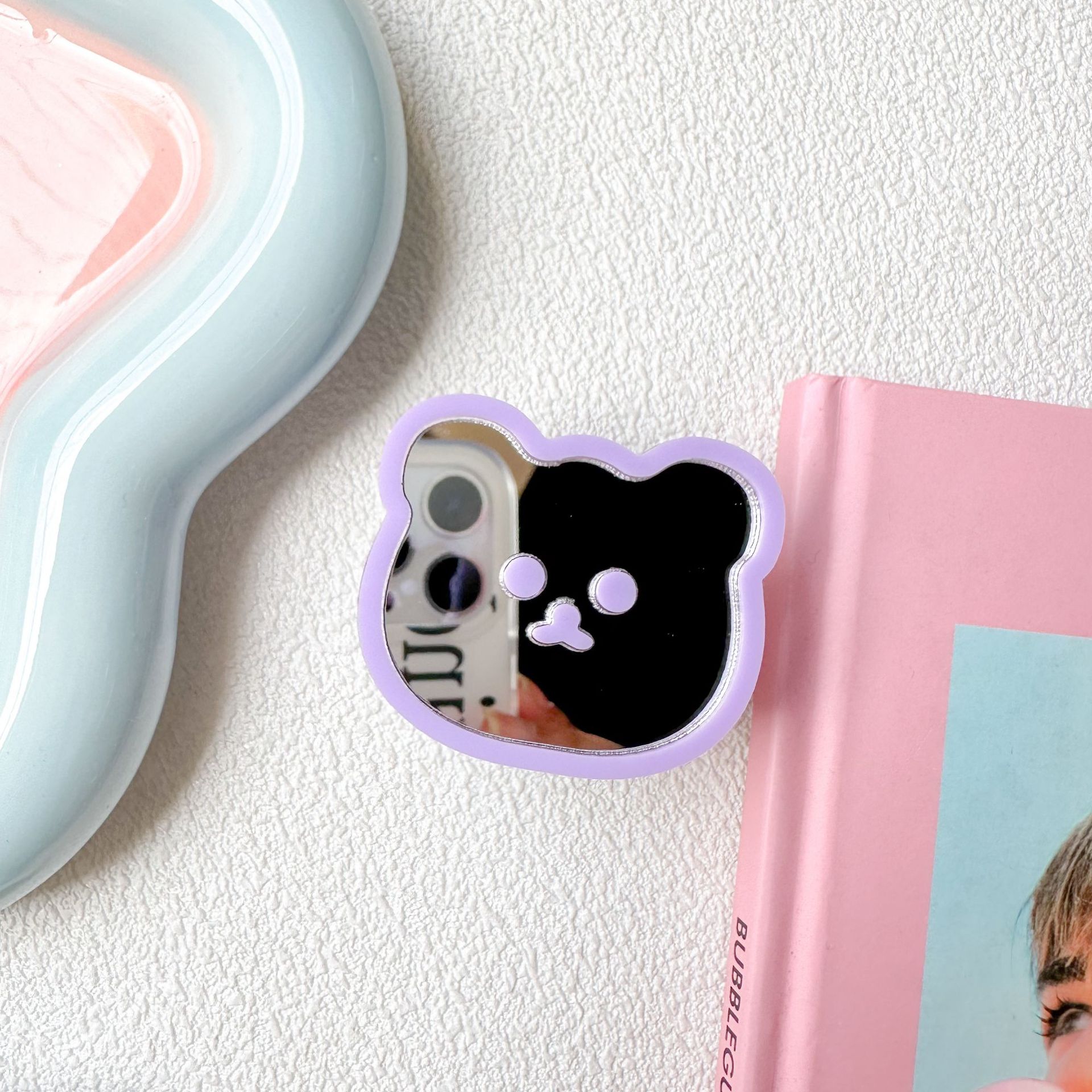 35g Weight Universal Applicable Brands Mobile Phone Holder Classification Plastic Material Bear Pattern Cute Style Cute Bear Plastic Universal Phone Cases 6