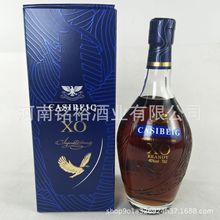 法国进口洋酒 礼盒装40度 蒸馏酒 卡斯贝格.飞鹰荣耀XO白兰地