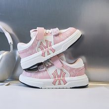 女童真皮鞋子新款2025春秋季儿童休闲透气板鞋男童软底轻便运动鞋