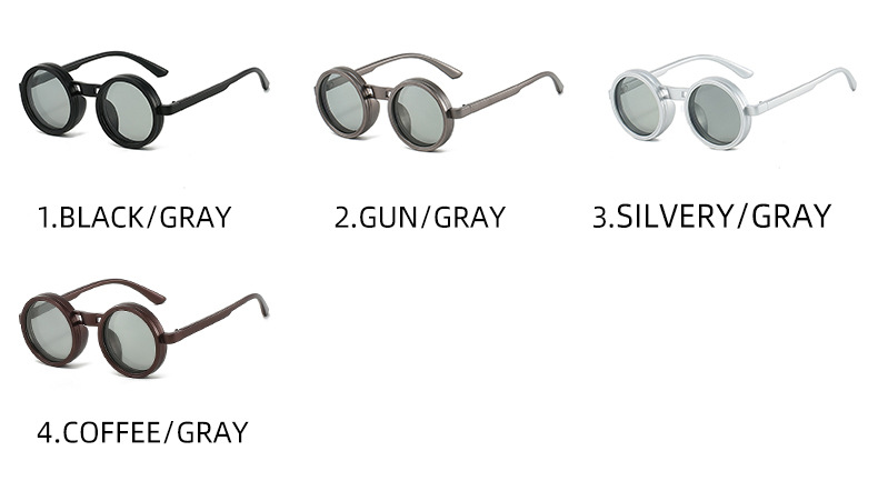 2025 Neue Sonnenbrille im kleinen runden Stil, modische Sonnenbrille mit individueller Persönlichkeit, manuell verstellbar, ideal für Outdoor-Aktivitäten wie Angeln, Großhandel, Trend Cross_voghion.com