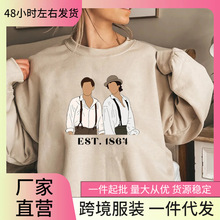 达蒙·塞尔瓦托的《吸血鬼日记》套头衫复古圆领运动衫