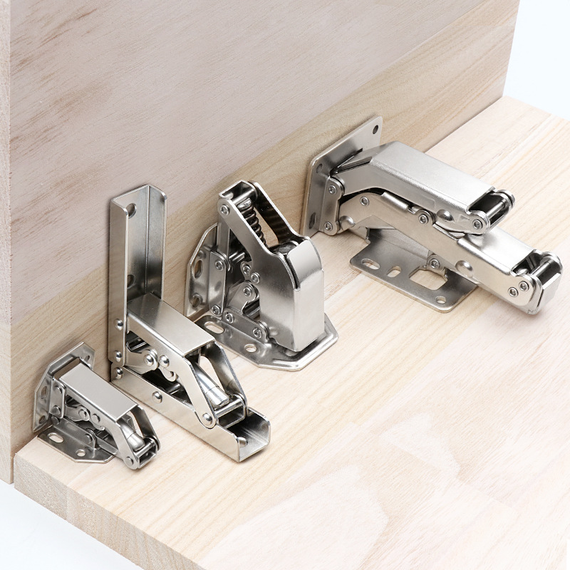 Bisagra sin perforaciones, bisagra de rana de puente sin aberturas, amortiguador de amortiguación, armario, bisagra de amortiguación hidráulica