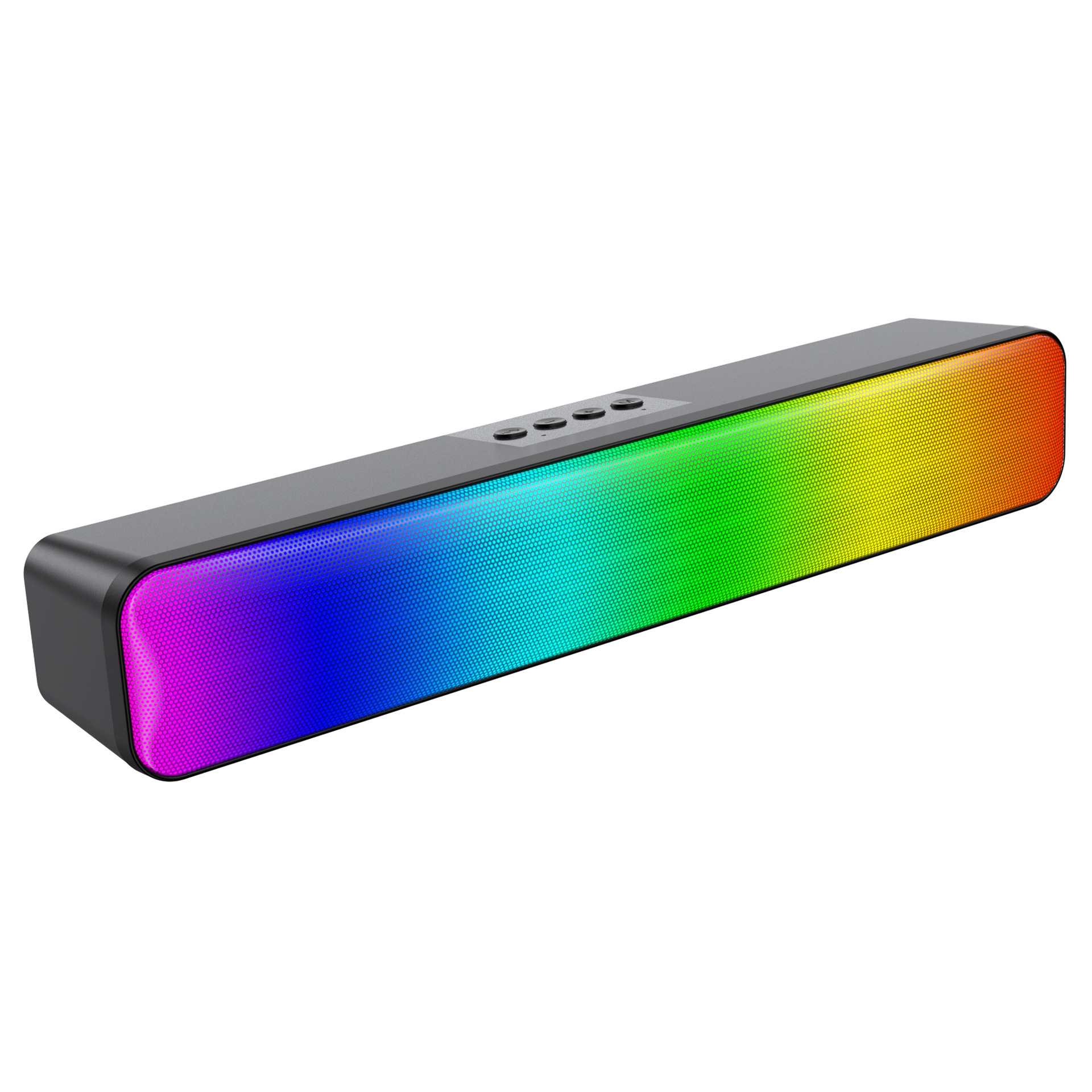Altavoz Bluetooth LED colorido Barra de sonido calentador altavoz inalámbrico subwoofer ordenador Cable Audio RGB color Luz