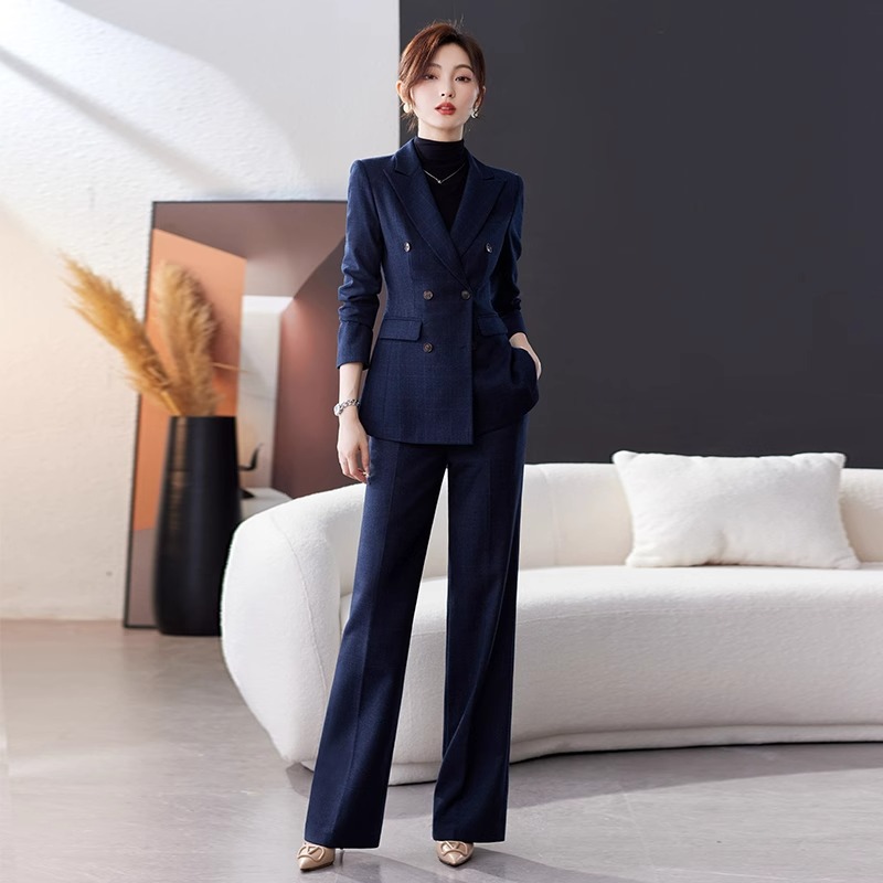 職業服女性ファッションスーツ女性秋冬新型ファッションスーツビジネス交渉作業服コート