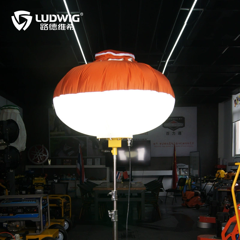 Портативный светодиодный свет 200W, ручной подъем, легкая рабочая лампа на штативе, мобильная луна, аварийный сферический свет