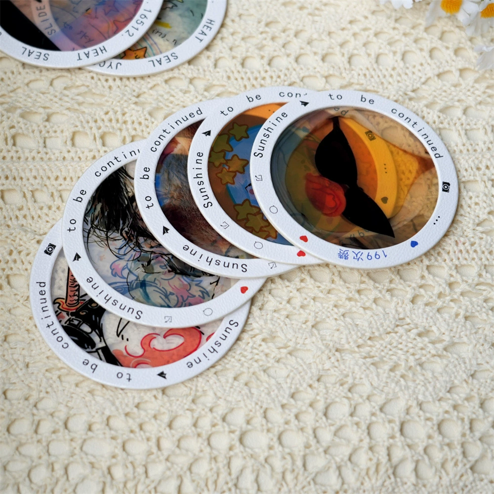Круглая обратная пленка клип 135 кадр DIY Polaroid рамка прозрачная карта слайд положительная пленка отрицательная фоторамка