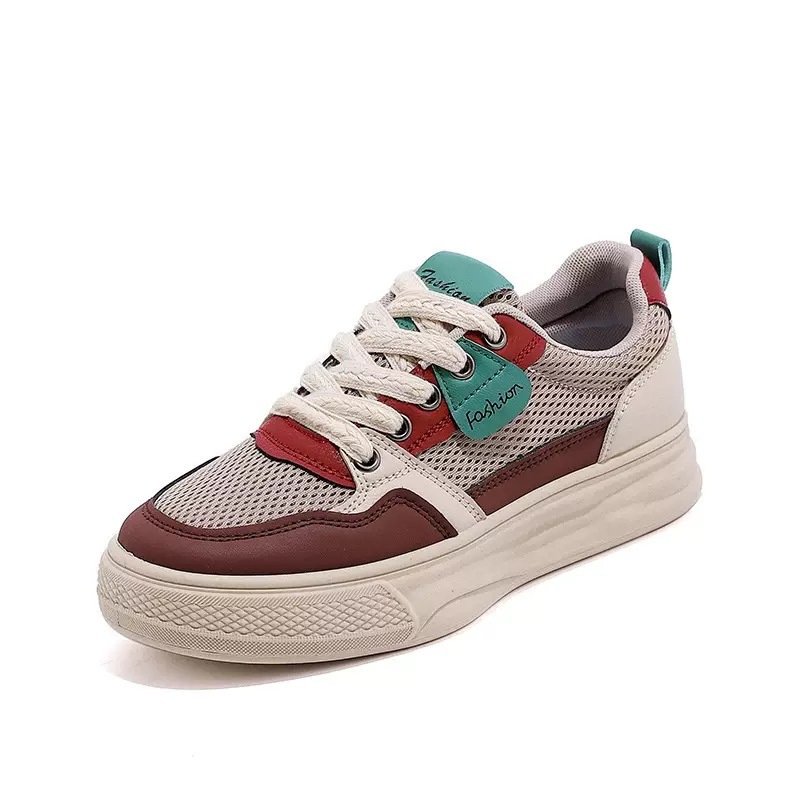 2025 zapatos de verano para mujer nuevos zapatos de lona transpirables para mujer, versión coreana de todo fósforo, plataforma deportiva y casual, zapatillas bajas, zapatos de moda