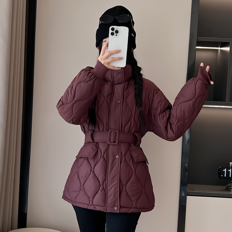 ウエストスタンドカラーダウン綿服婦人服 2025 新しい冬韓国綿ジャケット防寒服外国貿易ジャケットトレンディ|undefined
