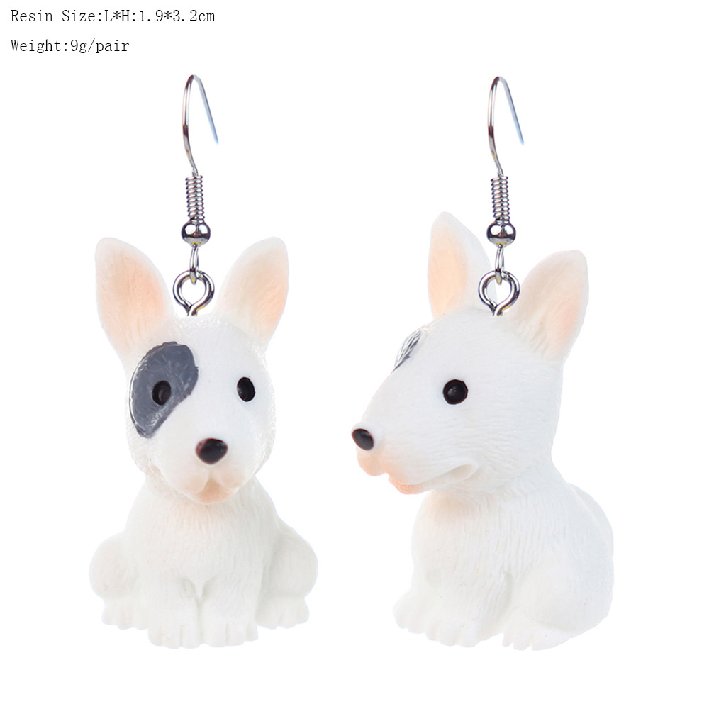 Cartoon Style Dog Plastic Resin Women's Drop Earrings display picture 5