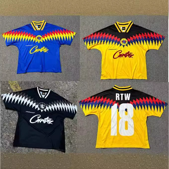 Бренд Corteiz новый контрастный баскетбольный трикотаж американский спортивный досуг для мужчин и женщин oversize футболка с короткими рукавами