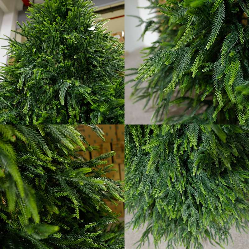 Decoración del árbol de Navidad de PE puro con iluminación doméstica nueva sensación de alto nivel nuevo árbol automático de PE simulación de gran decoración de Navidad