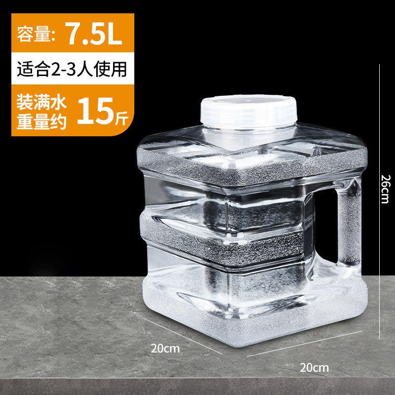 純水バケツ家庭用ポータブルミネラルウォーター飲料水ディスペンサー蓋付き空のバケツ食品グレードの PC 飲料水屋外水貯蔵バケツ|undefined