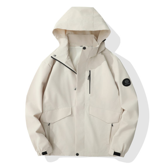 Jacket Men's and Women's Spring Windproof Waterproof Jacket Jacket Outdoor Mountaineering Sports Leisure Couple Large Capacity
