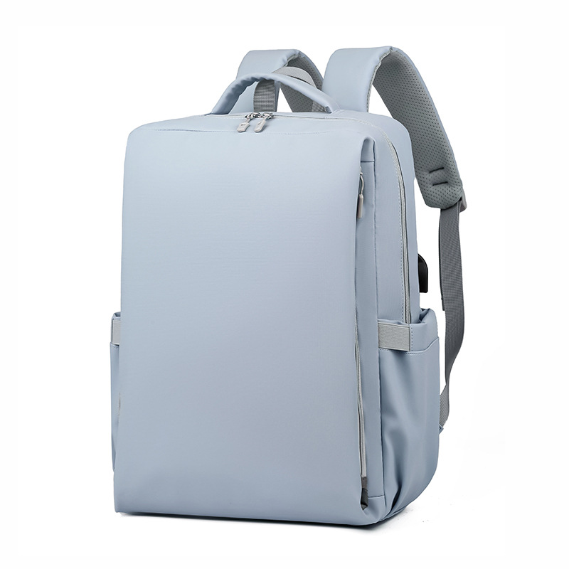 Macaron simple multifuncional bolso de computadora portátil, mochila universitaria, mochila transfronteriza