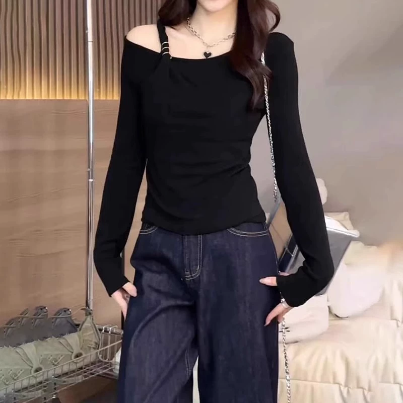 Spring long-sleeve, plus size, fitted