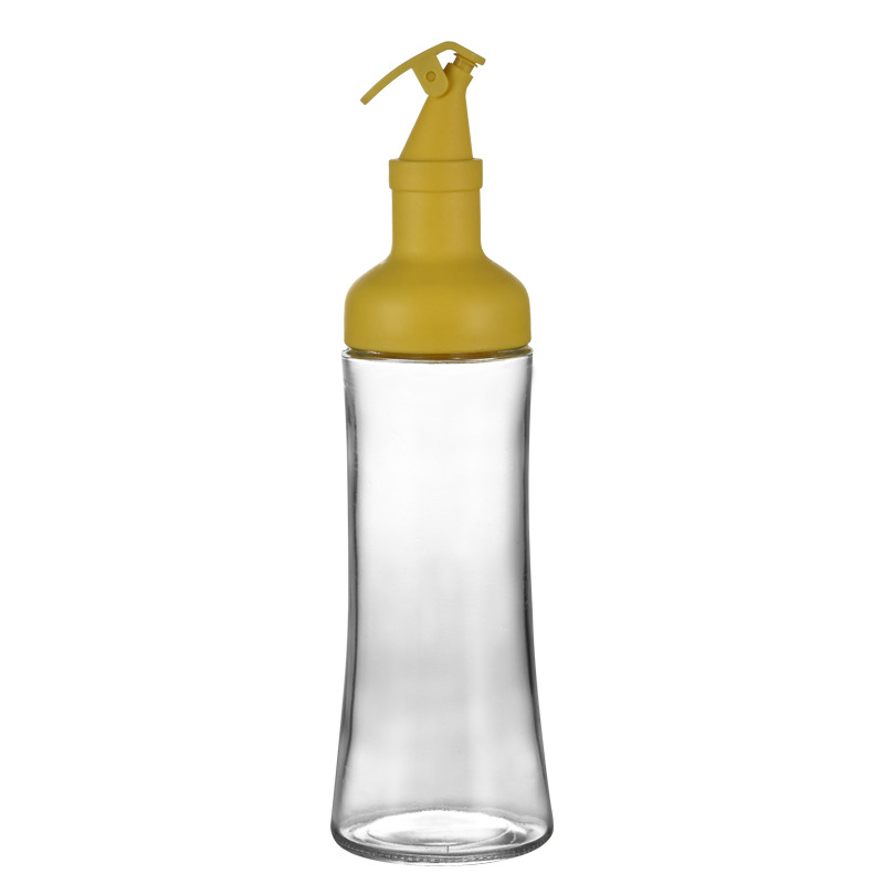 Tarro de condimento de vidrio cuantitativo condimento botella hogar cocina condimento caja combinación traje sal tarro aceite Pot Set de regalo de cuatro piezas