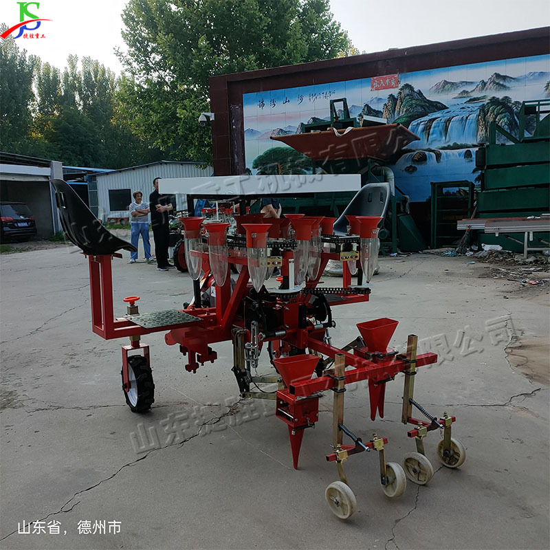 Tractor con máquina de Trasplante de película vegetal tazón planta de plántulas máquina de siembra bloque agrícola equipo de trasplante de semillas image 4