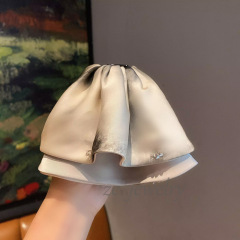 高级感中式灰色扎染水晶裙摆马尾夹女时尚轻奢后脑勺盘发抓夹发卡