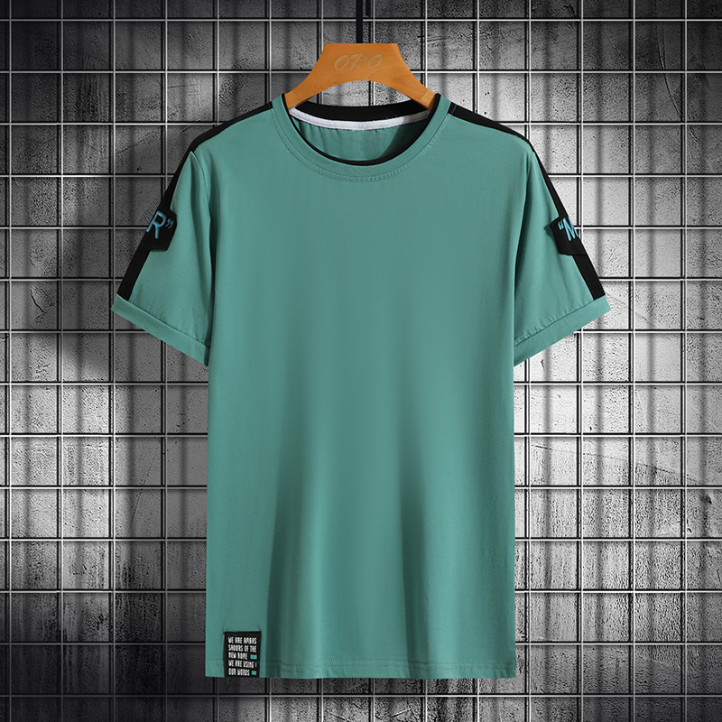 2025 nuevo estilo deportivo de manga corta para hombres verano transpirable y cómoda camiseta de algodón para hombres fitness corriendo casual camiseta de media manga