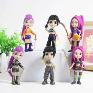 跨境新品猎魔女团老虎手办明星系列周边游戏公仔玩偶模型桌面摆件