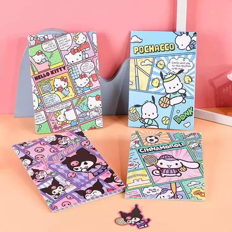 Серия Sanrio Family ткань ноутбук, материал INS ветер студент милый блокнот цветная линия внутренняя страница