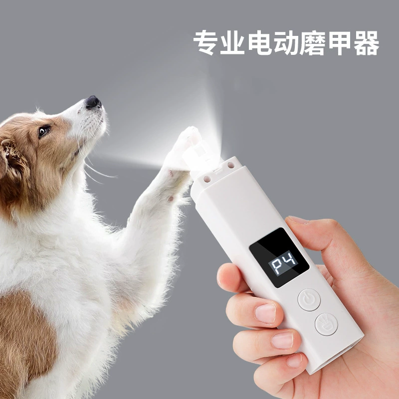 Электрическая машинка для стрижки когтей кошек и собак (для крупных, средних и мелких пород) с индикатором уровня крови, перезаряжаемая, с подсветкой, мощная, для груминга.