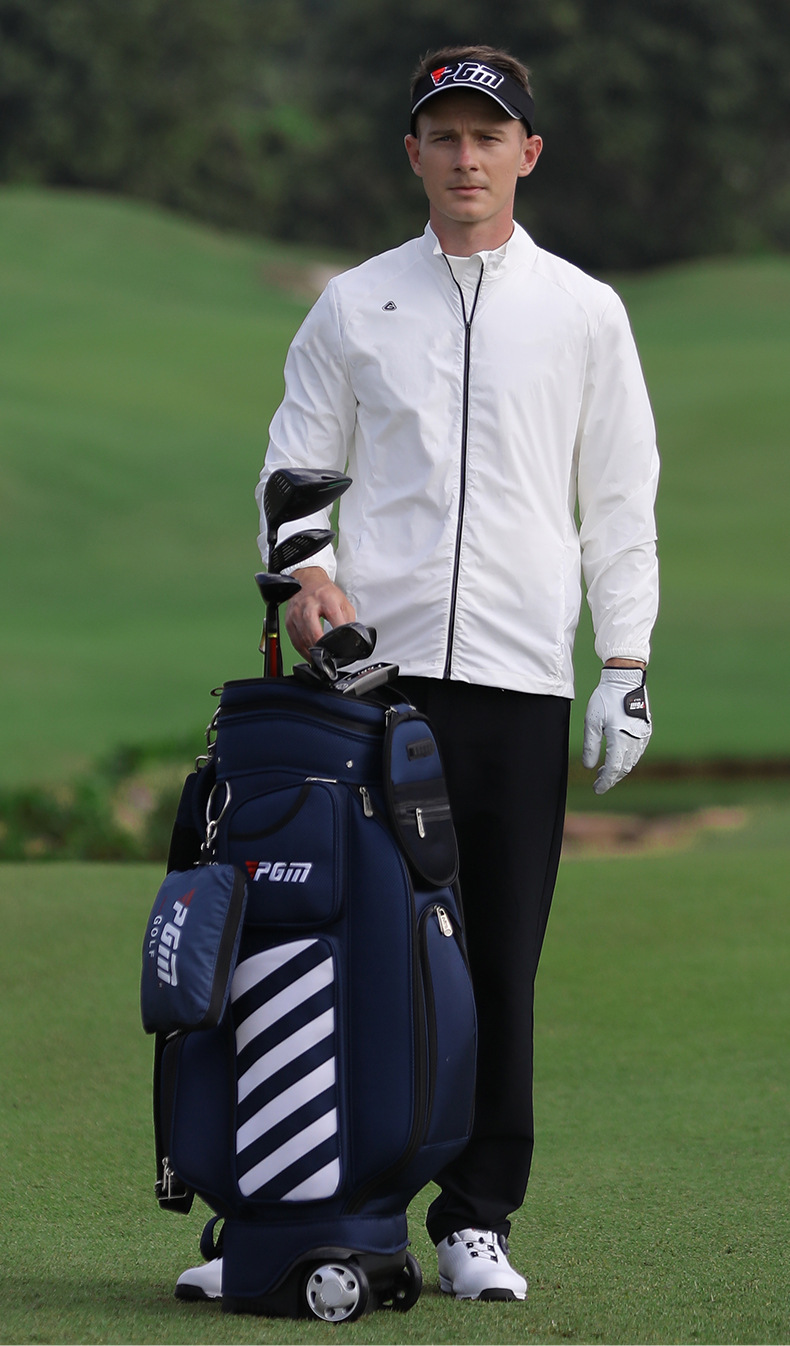 Áo khoác chống nắng golf nam PGM dài tay thoáng khí — Áo khoác dài tay nam YF365 màu xanh trái cây, YF365 Áo khoác nam dài tay màu xám, YF365 Áo khoác nam dài tay màu trắng chi tiết 5