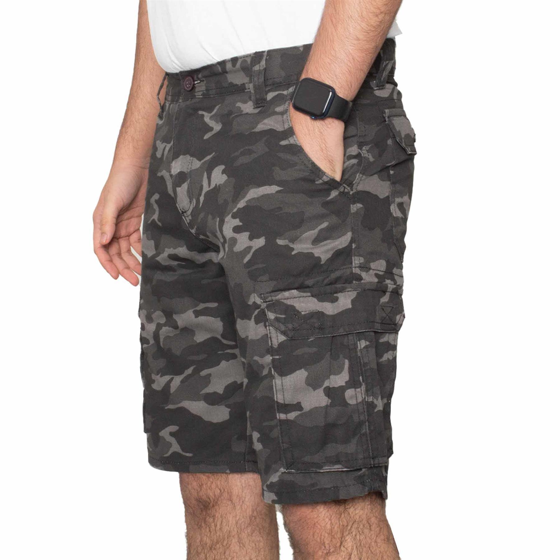 Herren Camouflage Cargoshorts Weit Geschnitten Mit Taschen_voghion.com
