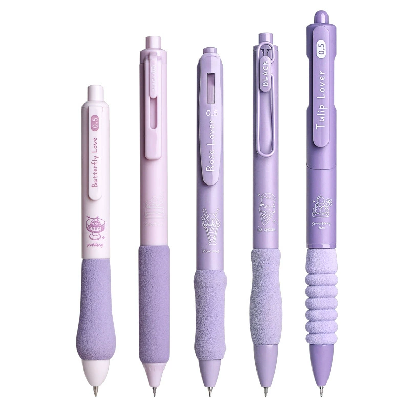 Quick-dry Rollerball Pen, 0.5 mm, Soft Foam Grip — Student Ballpoint Pack Options