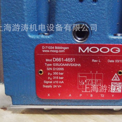 原装进口MOOG阀D661-4640 上海游涛特惠价供应