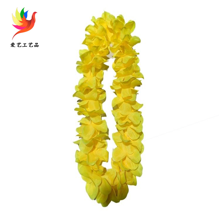 11 cm 30 pares de guirnaldas de cuatro esquinas grandes fiesta de fiesta con cuello, tela de poliéster, pétalos de simulación, guirnalda