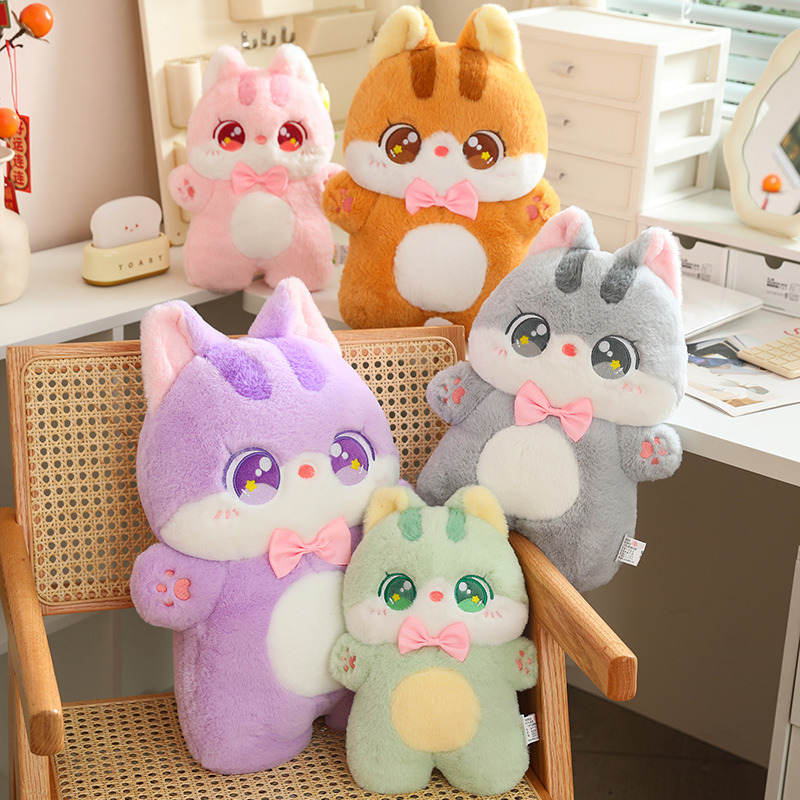 Gatos lindos juguetes de peluche muñecas dormidas muñecas sofá almohada muñecas dormidas muñecas regalos de cumpleaños mujeres