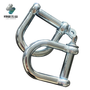 Spot National Standard Galvanized Shackle Horseshoe-Shaped D-Shaped Shackle U-Shaped Card Lifting Ring Marine Buckle U-Shaped