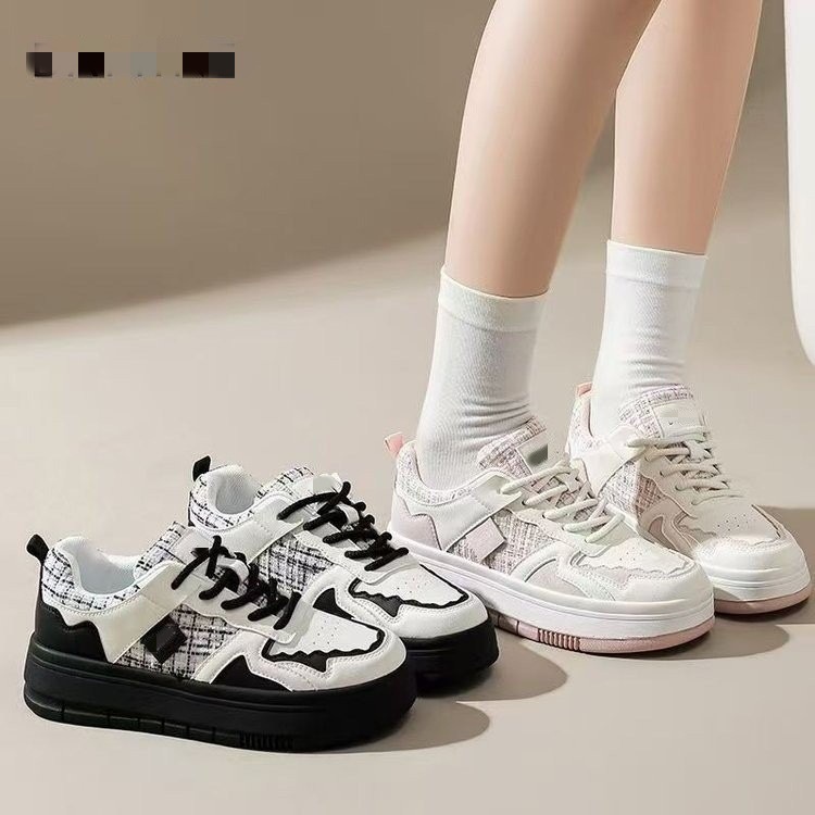 Zapatos de skate de viento de calidad para mujeres 2026 nuevos zapatos de verano de alto valor para estudiantes casuales con suela gruesa zapatos blancos