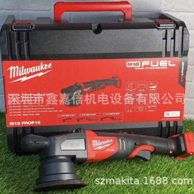 现货批发美国 milwaukee米沃奇隨機軌道拋光機M18FROP15-0X0
