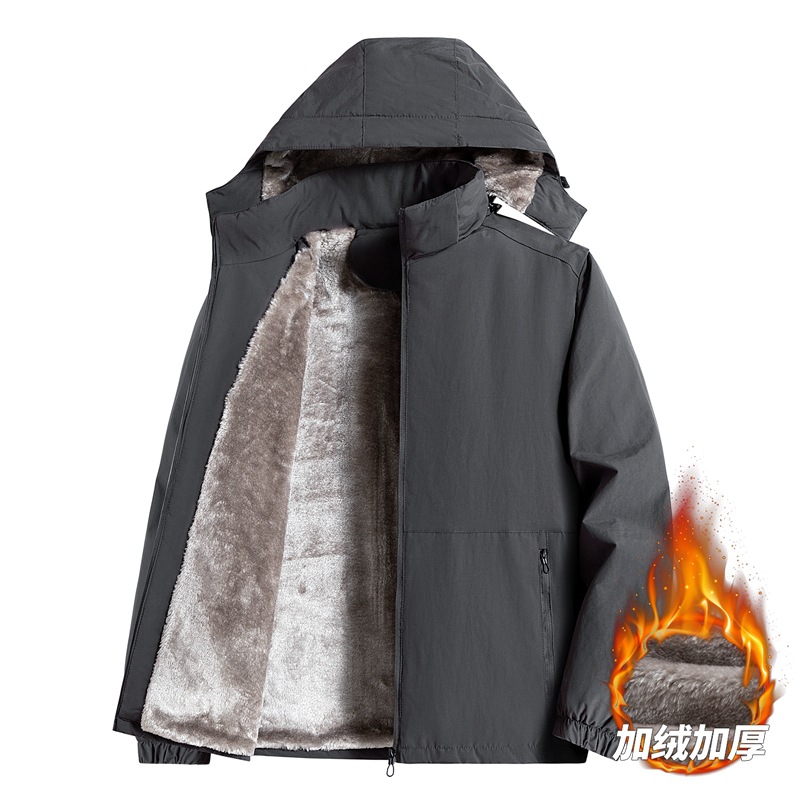 M - 8XL invierno de gran tamaño con algodón grueso marca de coral chaqueta de algodón cálido para hombres a prueba de viento ropa de algodón casual