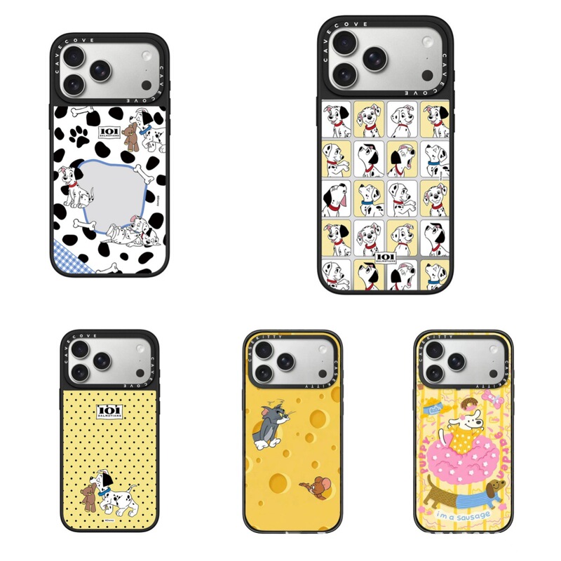 Casy Dalmatian Dog Delicious Bone Case for Apple 17 Pro Max Phone Case 15 Pro 16 Magnetic 14 Niche Ins Style