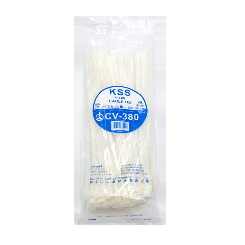 台湾KSS尼龙扎带CV-380/7.6*380mm认证 超强承受力尼龙绑带
