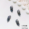 Metal accessory for manicure, angel wings for nails, decorations, new collection