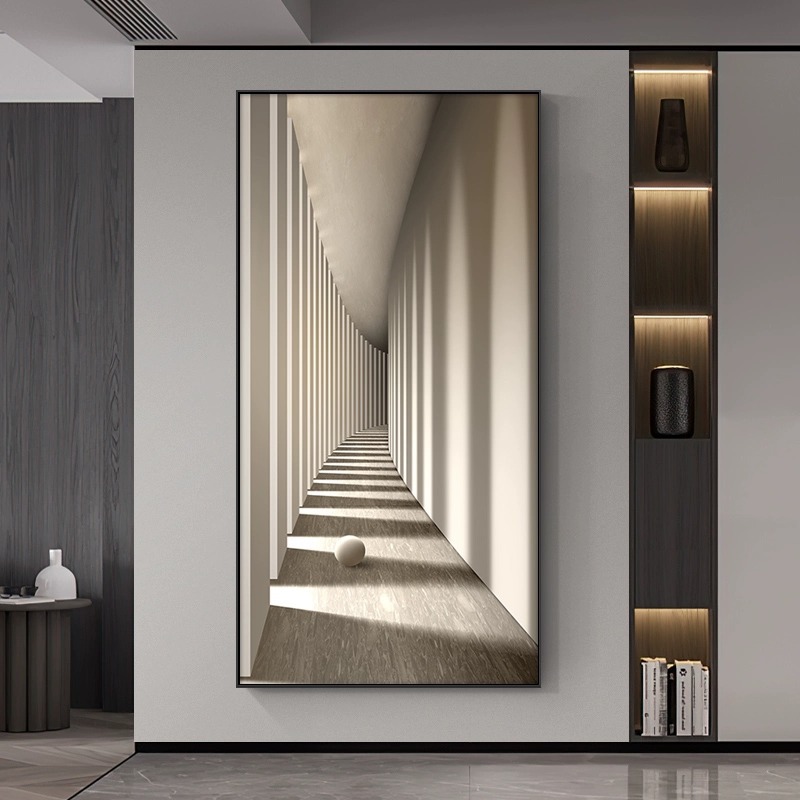 Modern Minimalist Space Extension Entrance Hanging Painting Corridor End Decorative Painting Entrance New Mural